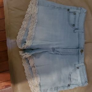 Denim shorts